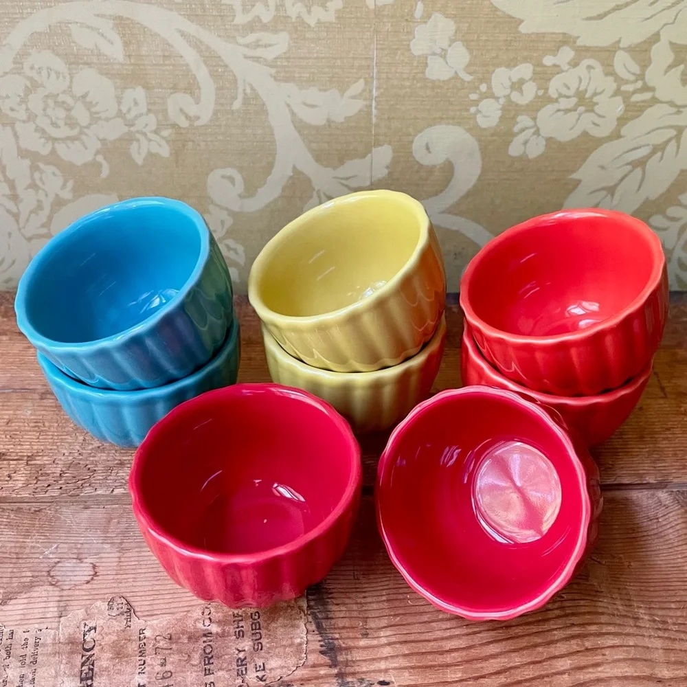 Crate & Barrel Set of 8 Pinch Bowls / Mini Prep / Mise en place